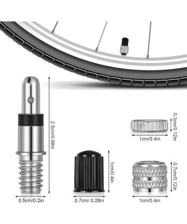 40-Part Bicycle Valve Replacement Set - Lightning Valve Dunlop Insert Seal & Caps for Easy Bike Maintenance - Buy Online on SooperMarket.com