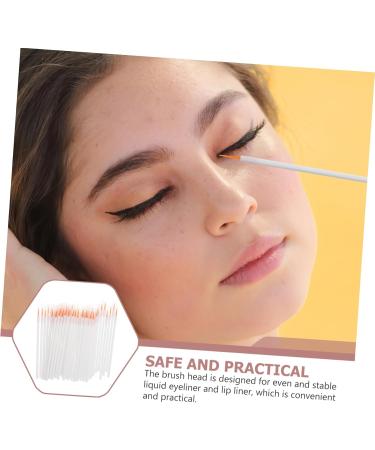MUSISALY 100pcs Disposable Eyeliner Brush Eyeliner Blending Brush Make up Kit Cosmetic Eye Brush Nylon White - Buy Online on SooperMarket.com