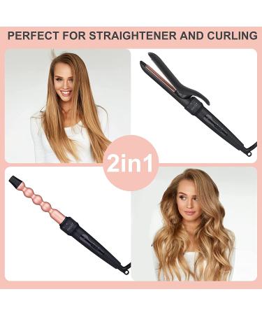 EMOCCI PRO 5 in 1 Curling Wand Set - Ceramic Tourmaline Barrels - Rose Gold - Buy Online on SooperMarket.com