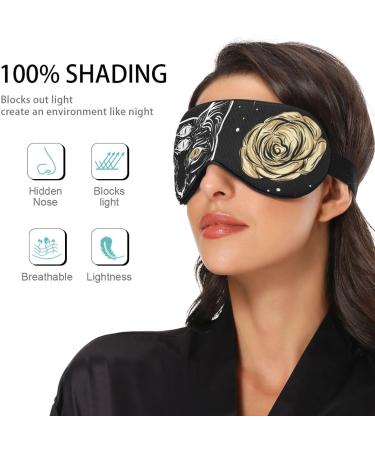 Haskirky Light Blocking Breathable Eye Mask - Adjustable for Men and Women - Perfect for Travel, Yoga, Meditation, and Office - Deep Sleep Mask by Four Eyed Cat - Buy Online on SooperMarket.com