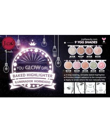 J.Cat Beauty You Glow Girl Baked Highlighter - YGG105 Moon Light | 0.30 oz - Buy Online on SooperMarket.com