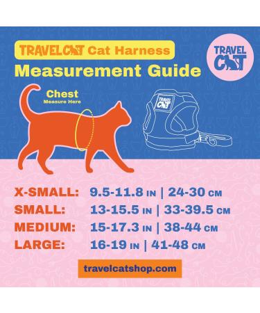 Reflective Travel Cat Harness and Leash Set - Lightweight & Breathable - Snug Fit for True Adventurers - Strong Snap Clip - Large Grey - Buy Online on SooperMarket.com