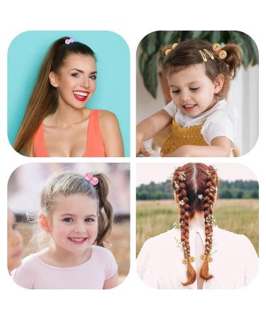Lusofie 12 Pcs Ball Hair Ties - Acrylic Blingbling Ponytail Holders for Girls and Kids - Buy Online on SooperMarket.com