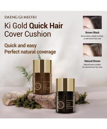 Daeng Gi Meo Ri Ki Gold Quick Hair Cover Cushion (Brown Black) - Fast Shipping Worldwide | Best Hair Concealer - Buy Online on SooperMarket.com