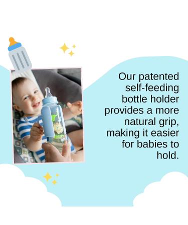 Baby Luvhandles Bottle Holder - Baby Shower Gift for Self Feeding - Blue - Buy Online on SooperMarket.com