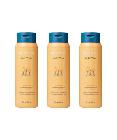 Harry's Men's Body Wash Shower Gel - Redwood 16 Fl Oz (Pack of 3) Redwood 16 Fl Oz (Pack of 3)
