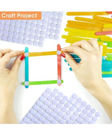 Self Adhesive Dots  1056pcs(528 Pairs) 0.59  Diameter White Sticky dots  Hook & Loop dots with Strong Adhesive  Sticky Back Coins Tapes 15mm for Classroom  Office  Home 0.59 -1056Pcs - Buy Online on SooperMarket.com