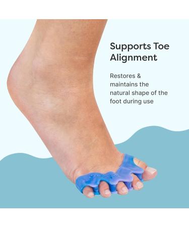 ZenToes Silicone Toe Spacers - Correct Toe Alignment & Bunion Relief - 1 Pair (Moonlight) | International Shipping Available - Buy Online on SooperMarket.com