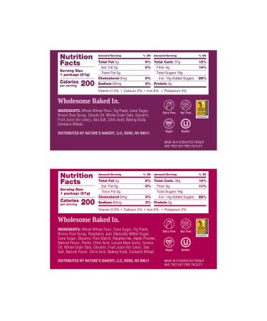Nature's Bakery Whole Wheat Fig Bars Variety Pack - Real Fruit, Vegan, Non-GMO Snack Bars - 36 Twin Packs - New 6 Count Pack - Buy Online on SooperMarket.com