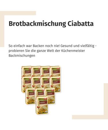 BIELMEIER 12 KG KCHENMEISTER Ciabatta Bread Baking Mix | 1 KG Packs by Frießinger Mhle - Premium International Shipping - Buy Online on SooperMarket.com