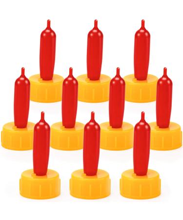 PAGOW 10PCS Pritchard Nipple for Goats  Small Animal Milk Drink Pritchard Nipple  Soft Rubber Pacifier for Nursing Lambs and Goat Kids 10 Count (Pack of 1)