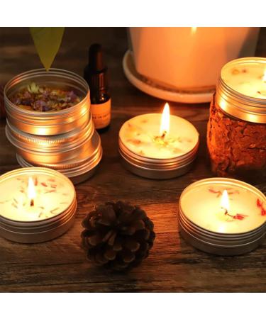 20ml Round Aluminum Doses Set - Empty Screw Lid Cap Containers for Cosmetics Ointments Creams and Candles | Travel-Friendly Tins for DIY Lip Balm & More - Buy Online on SooperMarket.com