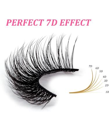 7D01 Russian Strip Lashes 10 Pairs - Reusable & Natural Look Faux Mink Lashes - Buy Online on SooperMarket.com