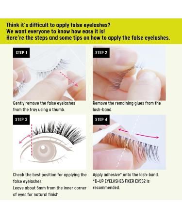 False Eyelashes - Lashever Natural Series | Japanese Fake Eyelashes Long-Lasting Reusable Comfortable & Lightweight - 2 Pairs Natural 105 Black - Buy Online on SooperMarket.com