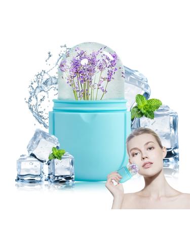 Ice Roller for Face Eye Ice Roller Mold Face Skin Care Kit for Brighten Skin and Enhance Your Natural Glow Remove Fine Lines Shrink Pores Reduce Acne and Lubricate the Skin (Blue)