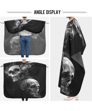 Three Skulls Barber Cape for Men and Women Adjustable Neckline Hair Cutting Kits Lightweight Waterproof Barber Apron Perfect for Salon & Home 55.1x64.9 inch - Buy Online on SooperMarket.com