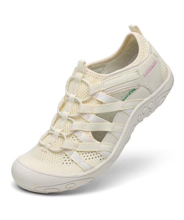SAGUARO Women's Trekking & Hiking Sandals Outdoor Sport Comfortable Breathable Trekking Sandals 41 EU Beige