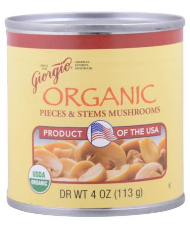 GIORGIO FOODS Organic Pieces And Stems Mushrooms, 4 OZ