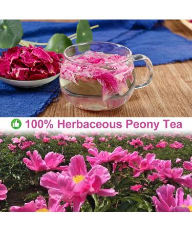 100% Natural Herbacous Peony Tea - Anti-Aging & Freckles Removal | Pink Peony Bud Flower Tea 30g - Buy Online on SooperMarket.com