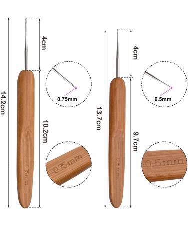 Dreadlocks Crochet Hook & Interlocking Tools Set for Easyloc Hair Dreadlocks - 2pcs - Buy Online on SooperMarket.com