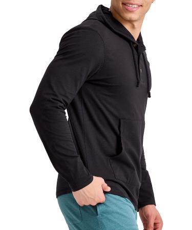 Hanes Originals Men's Pullover Hoodie - Tri-Blend Jersey Large Black - Buy Online on SooperMarket.com