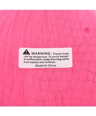 MapofBeauty Neon Pink Short Straight Fiber Wig - 12 Inch Side Bangs Cosplay Wig for Stunning Looks - Buy Online on SooperMarket.com