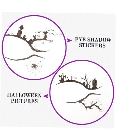 Healeved 4 Pairs Halloween Temporary Eyeliner Stickers Stickers Eyeshadow Temporary Eyeliner Decals - Buy Online on SooperMarket.com