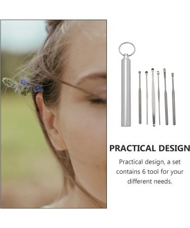 Stainless Steel Ear Curette Picks Removal Kit with Storage Box - Home, Outdoor, Travel - Buy Online on SooperMarket.com