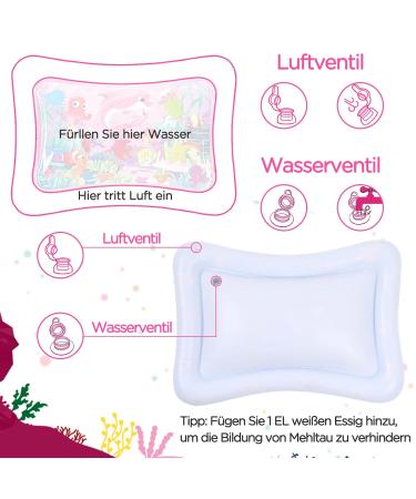 Dusor Water Mat for Babies | BPA-Free Inflatable Play Mat - Perfect for 3-9 Months | Fun Water Play & Tummy Time Activities - Buy Online on SooperMarket.com