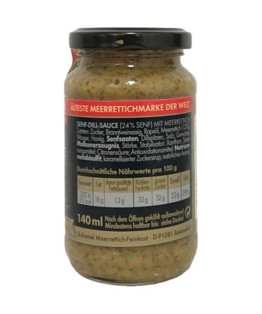 Schamel Mustard-Dill Sauce Gravadine with Horseradish 3-Pack (3x140ml) - Gourmet Condiment for International Shipping - Buy Online on SooperMarket.com