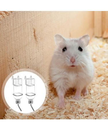 Balacoo 2 Pcs 180ml Guinea Pig Water Bottle No Drip Plastic Automatic Rabbit Water Feeder Hanging Fountains Pet Drinking Bottle with Hooks Springs for Amall Animals Transparent - Buy Online on SooperMarket.com