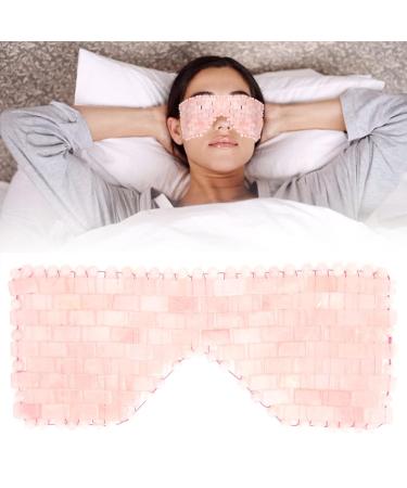 Jade Stone Eye Mask for Relaxation & Anti-Aging | Cooling Rose Quartz Eye Mask for Soothing & Facial Massage - Buy Online on SooperMarket.com