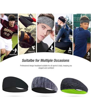 Shop Lattcure Sport Headband 3 Pack - Anti-Slip Perfect for Jogging Running Hiking Bicycle & Motorcycle - International Shipping Available - Buy Online on SooperMarket.com