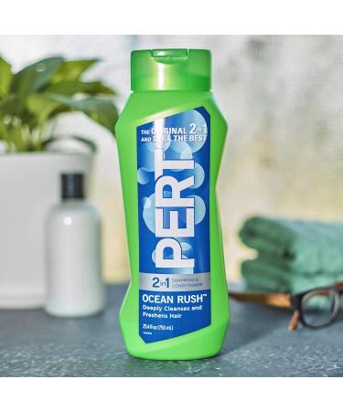 PERT 2-in-1 Ocean Rush Shampoo and Conditioner 25.4oz (4 PACK) - 4 Bottles, 101.6oz Total - Buy Online on SooperMarket.com