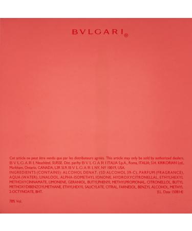 Bvlgari Omnia Coral Eau de Toilette Spray for Women 2.2 oz. Cedar Floral 5 Count (Pack of 1) - Buy Online on SooperMarket.com