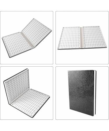 Vklopdsh 216 Colors Nail Tips Display Rack Nail Art Display Diy Color Card Display Board Graphic Painting Black Black/White - Buy Online on SooperMarket.com