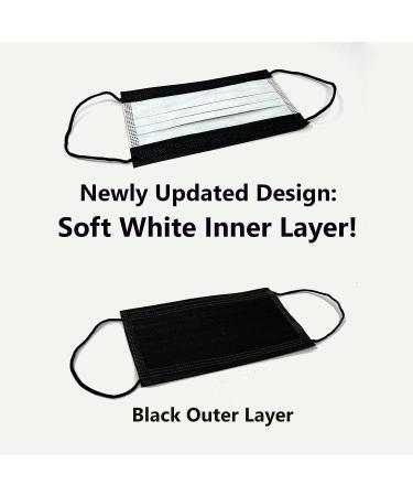 MagiCare Black Disposable Face Masks Made in USA - 50ct Box | Premium 3 Ply for Adults - Soft, Breathable & Comfortable - Buy Online on SooperMarket.com