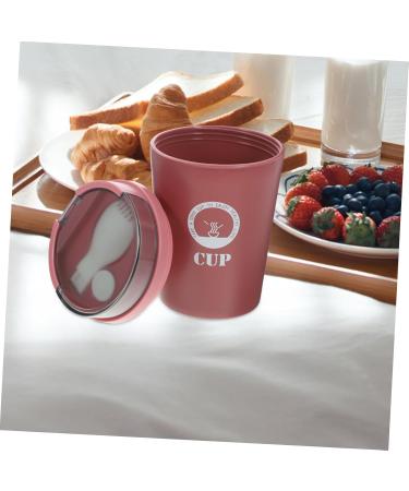 Alipis 3pcs Soup Cup with Spoon Lunch Flask Travel Soup Container Breakfast Spoon Soup Cup Portable Student 1 - Buy Online on SooperMarket.com