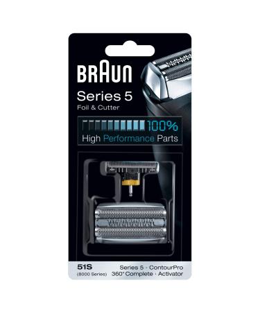 Braun 5S Series 5 Electric Shaver Replacement Foil & Cassette Cartridge, Silver