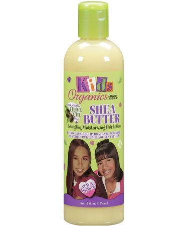 Africa's Best Kids Organics Shea Butter Detangling Moisturizing Hair Lotion 12 oz (Pack of 4)