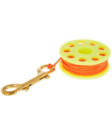 Scuba Choice Diving Compact Finger Spool 65ft Dive Reel Yellow