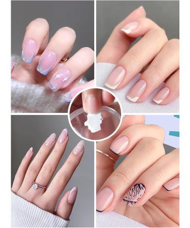 EBANKU Clear Nail Stamper Set with Scrapers - 3 Silicone Jelly Stampers, 3 Replaceable Heads - Manicure Tools - Buy Online on SooperMarket.com