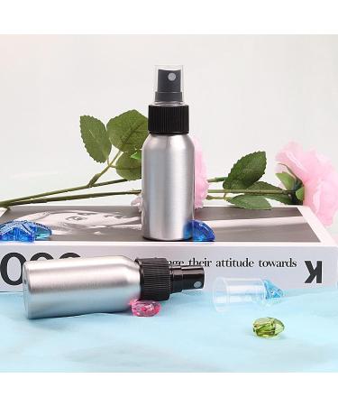 50ml Mini Spray Bottles - Set of 4 Aluminum Atomizers for Water Perfume Cosmetics & Essential Oils | Travel-Friendly Refillable Design - Buy Online on SooperMarket.com
