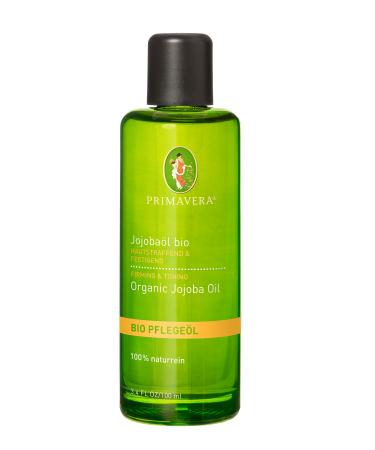 PRIMAVERA care oil jojoba oil organic 2 x 100 ml - aroma oil natural cosmetics - moisturizing for oily irritated skin - vegan