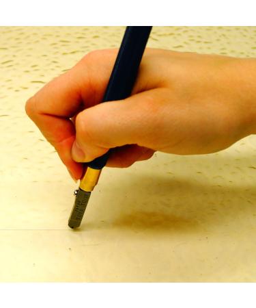 Toyo TC10B Brass Oil-Fed Pencil Glass Cutter - Precision Tool for Stained Glass and Art Projects - Buy Online on SooperMarket.com