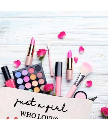 BDPWSS Chicken Lover Gifts: Funny Chicken Lady Makeup Travel Bag for Women - Just a Girl Who Loves Peckers - Buy Online on SooperMarket.com