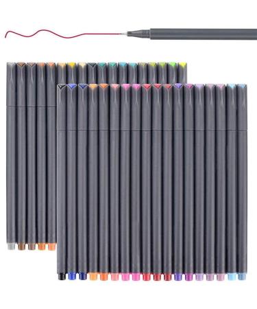 iBayam Colored Pens for Journaling Note Taking  36 Vibrant Colors Fineliner Pens for Office School Teacher Student Classroom Supplies  Journal Planner Writing Back to School Supplies  Fine Tip Markers