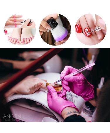 ANGENIL 15PCS Acrylic Nail Brush Set with UV Gel Brushes, Dotting Pen, and Toe Separators - Nail Art Tool Kit with Kabuki Brush for Dust Removal - Buy Online on SooperMarket.com