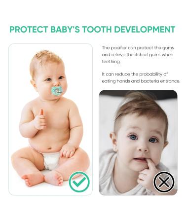 Silicone Pacifier for Babies | BPA-Free Nipple | Curves Comfortably | Mint Green | 1 Pc - Buy Online on SooperMarket.com