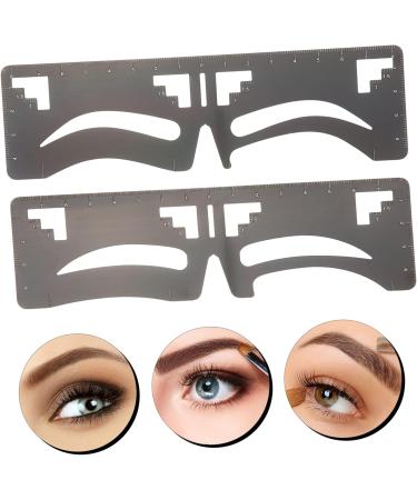 Beavorty 4 Pcs Eyebrow Ruler Makeup Tools Ink Stamp Brow Mapping Eyebrow Shaping Stencil Card Balance - Buy Online on SooperMarket.com